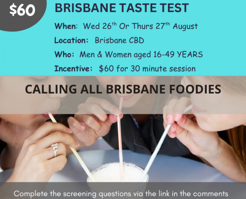 Casual Taste Test Brisbane earn extra money paid work brisbane